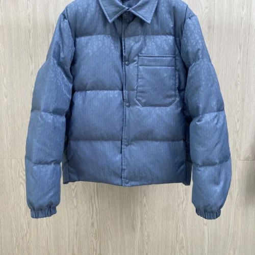 src_0-457 Replica Dior CD Classic Down Jacket Blue Quilted Reps - RepLuxe