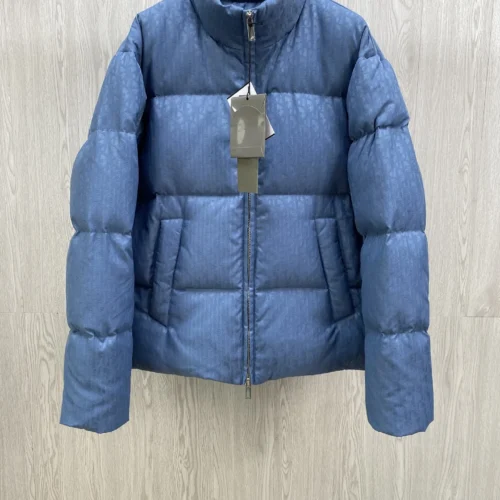 src_0-459 Replica Dior CD Classic Down Jacket Blue Oblique Reps - RepLuxe