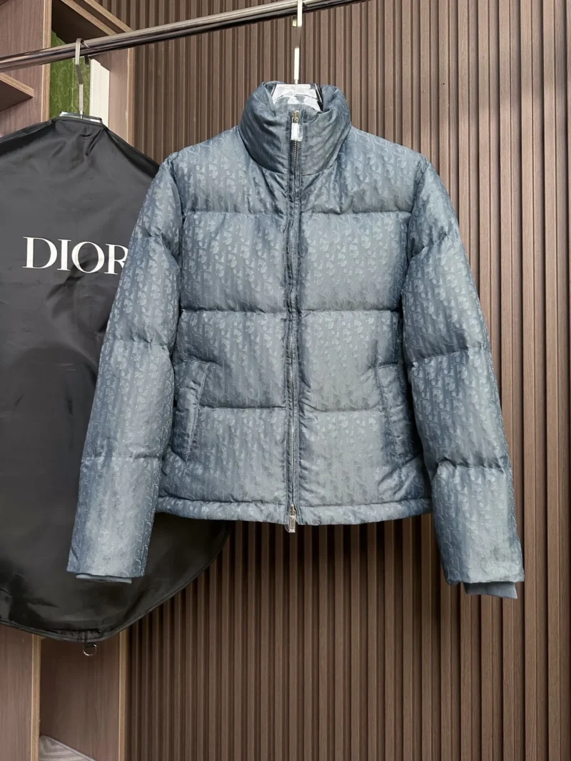 Replica Dior Down Jacket Blue Logo Series Reps - RepLuxe