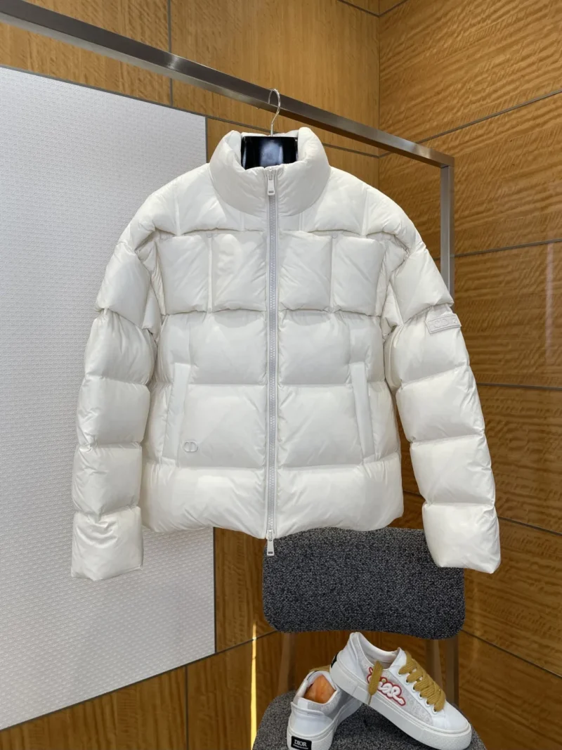 Replica Dior Down Jacket White Quilted Reps - RepLuxe