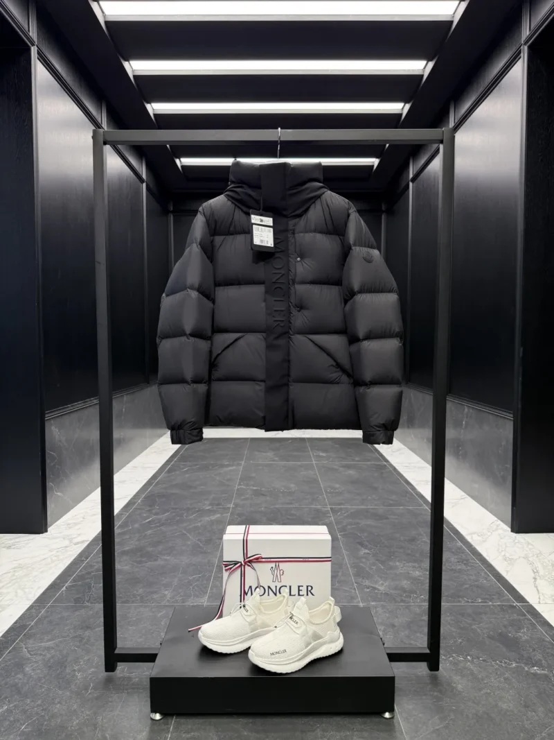 Replica Moncler Madeira Down Jacket Black Short Reps - RepLuxe