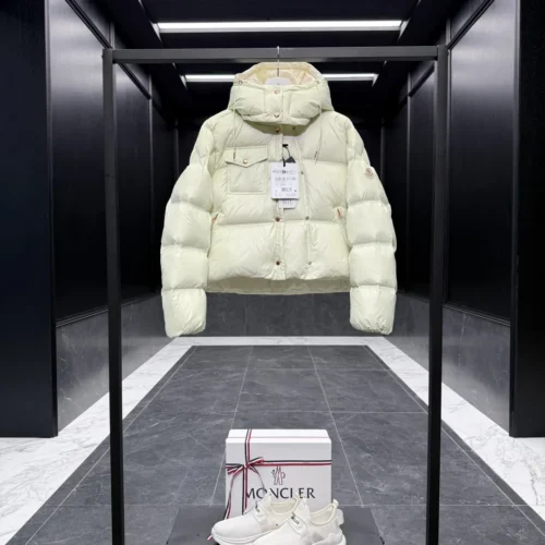 src_0-54 Replica Moncler Erea Short Down Jacket Cream Quilted Reps - RepLuxe