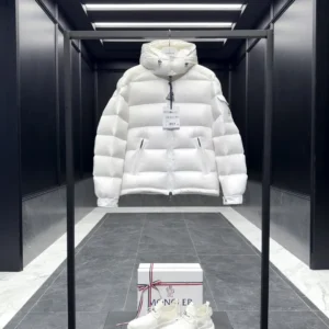 Replica Moncler Maire Down Jacket White Short Reps - RepLuxe