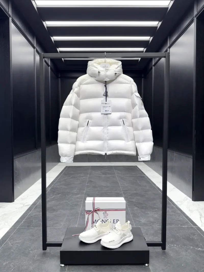 Replica Moncler Maire Down Jacket White Short Reps - RepLuxe