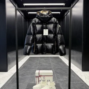 Replica Moncler Parana Black Glossy Jacket Reps - RepLuxe