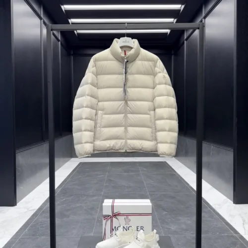 src_0-67 Replica Moncler Baudinet Down Jacket Ivory Short Reps - RepLuxe