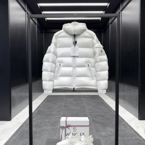 src_0-70 Replica Moncler Maya Down Jacket White Short Reps - RepLuxe