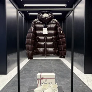 Replica Moncler Maya Jacket Chocolate Short Style Reps - RepLuxe