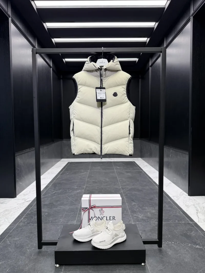 Replica Moncler Guersac Down Vest Cream Quilted Reps - RepLuxe