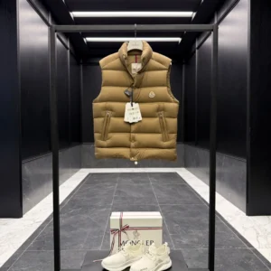 Replica Moncler Tibb Vest Khaki Quilted Style Reps - RepLuxe