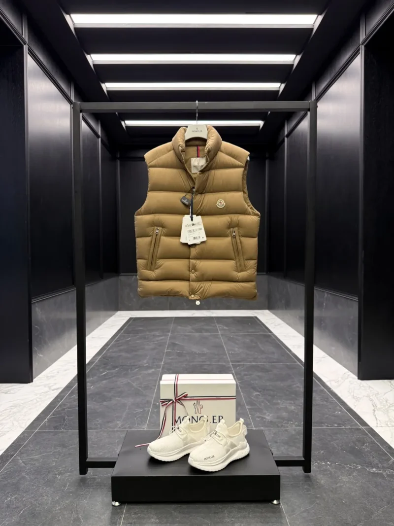 Replica Moncler Tibb Vest Khaki Quilted Style Reps - RepLuxe