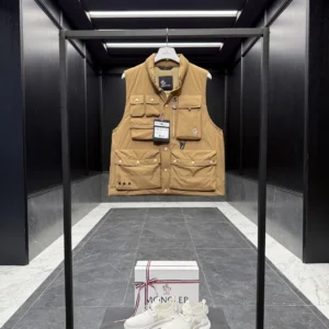Replica Moncler Grenoble Tongass Vest Beige Outdoor Reps - RepLuxe
