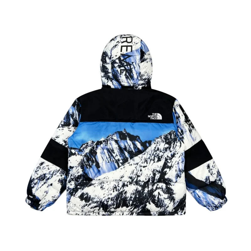 Replica Supreme x The North Face Mountain Baltoro Jacket Blue Mountain Print Reps - RepLuxe