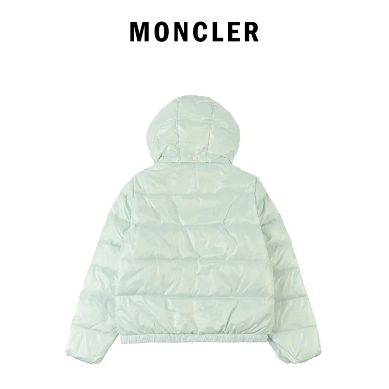 Replica Moncler Andro Short Hooded Puffer Light Blue Reps - RepLuxe