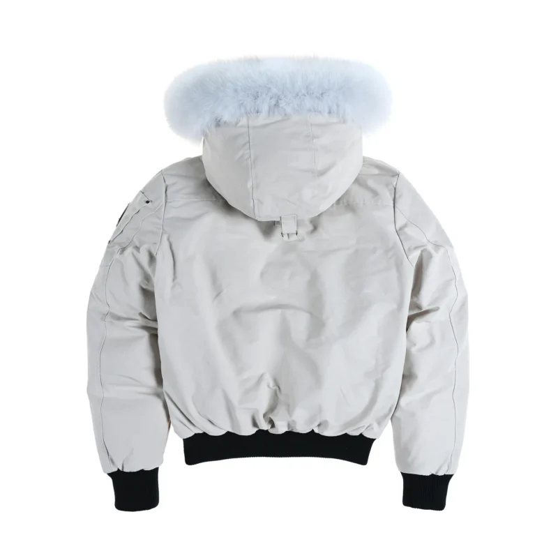Replica Moose Knuckles Classic Bomber Jacket White Reps - RepLuxe