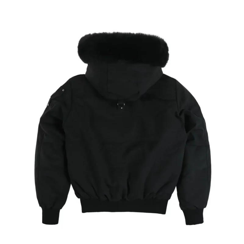 Replica Moose Knuckles Classic Bomber Jacket Black Reps - RepLuxe