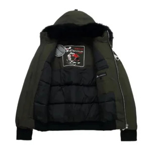 Replica Moose Knuckles Classic Bomber Jacket Olive Reps - RepLuxe