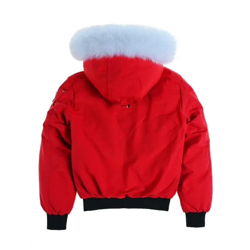 Replica Moose Knuckles Classic Bomber Jacket Red Reps - RepLuxe