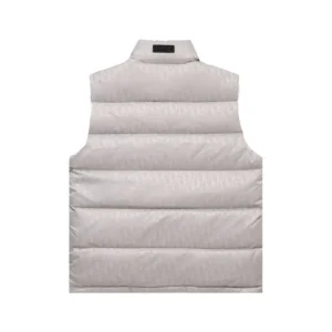 Replica Dior Limited Edition Classic Monogram Down Vest Grey Reps - RepLuxe