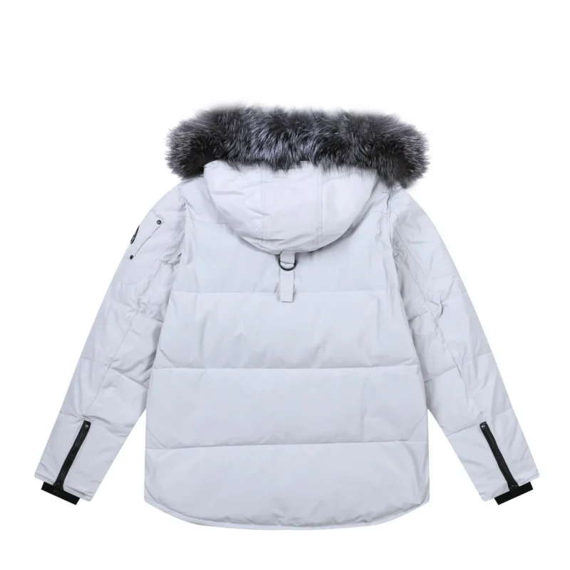 Replica Moose Knuckles Scissor 04 Short Jacket White Reps - RepLuxe