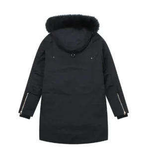 Replica Moose Knuckles P700 Long Parka Black Coat Reps - RepLuxe