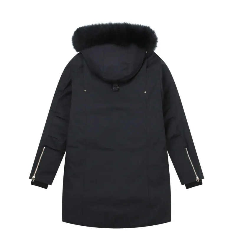 Replica Moose Knuckles P700 Long Parka Black Coat Reps - RepLuxe