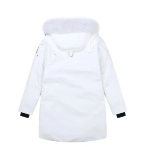 Replica Moose Knuckles Scissor 01 White Parka Reps - RepLuxe