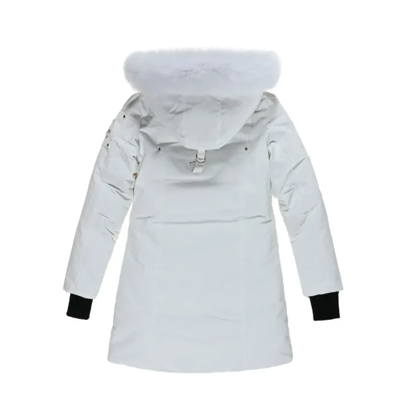 Replica Moose Knuckles Classic Aviator Jacket White Reps - RepLuxe