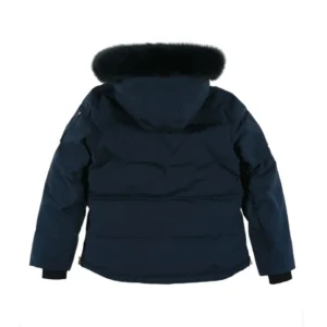 Replica Moose Knuckles Classic Bomber Jacket Navy Reps - RepLuxe