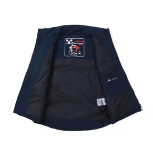 Replica Moose Knuckles Vest Deep Blue Quilted Reps - RepLuxe