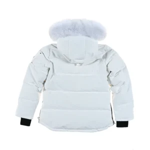 Replica Moose Knuckles Classic Aviator Jacket White Reps - RepLuxe