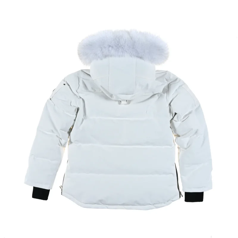 Replica Moose Knuckles Classic Aviator Jacket White Reps - RepLuxe