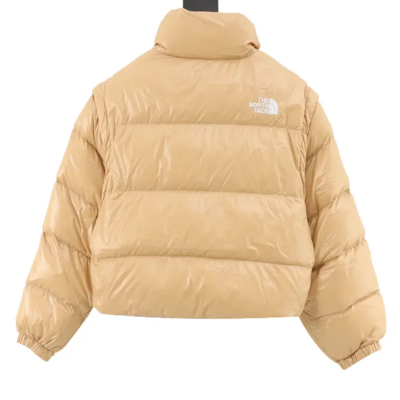 Replica The North Face 86 Short Down Jacket Beige Reps - RepLuxe