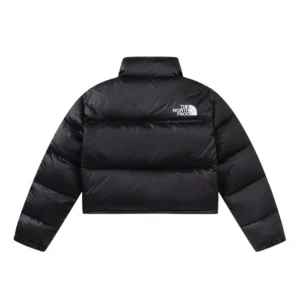 Replica The North Face Short Puffer Jacket Black Reps - RepLuxe