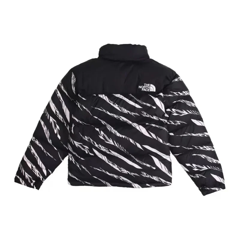Replica The North Face Zebra Down Jacket BlackWhite Reps - RepLuxe