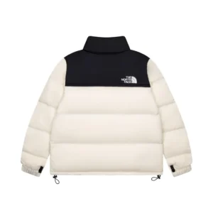 Replica The North Face 1996 Nuptse Jacket Beige Black Reps - RepLuxe