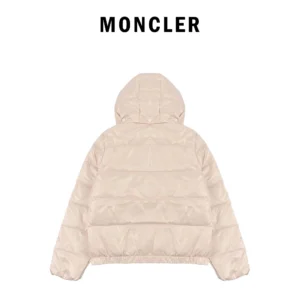 Replica Moncler Andro Short Hooded Down Jacket Pink Reps - RepLuxe