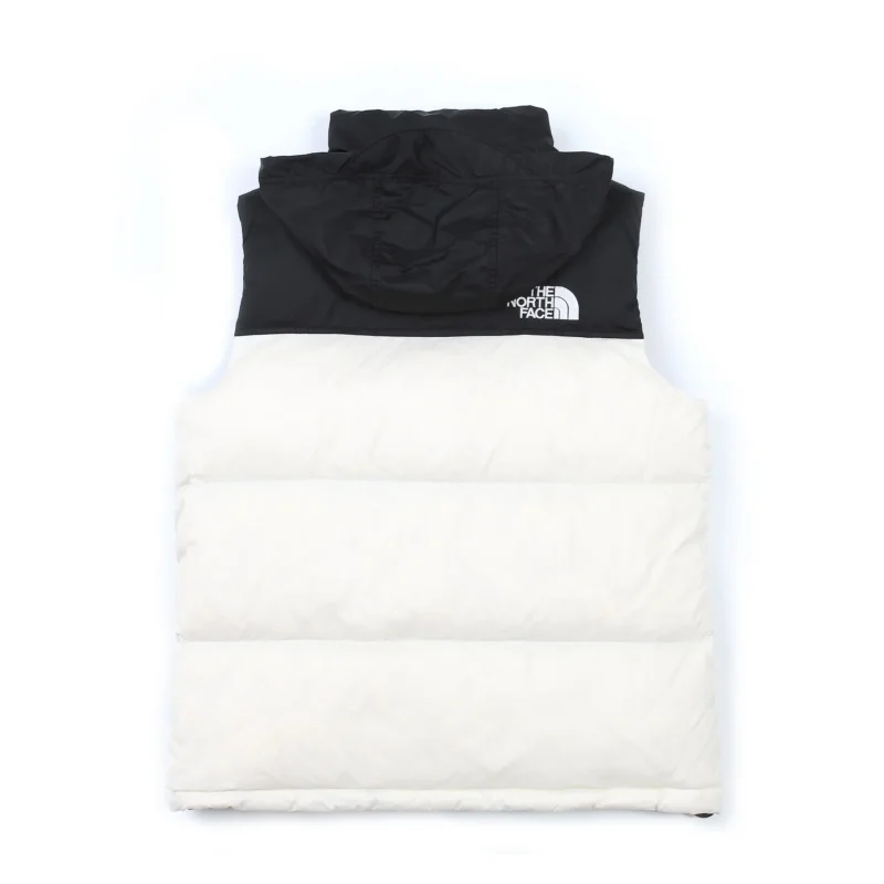 Replica The North Face 1996 Nuptse Vest White Black Reps - RepLuxe