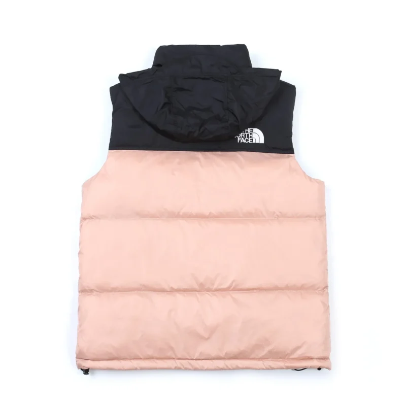 Replica The North Face 1996 Nuptse Vest Beige Black Reps - RepLuxe