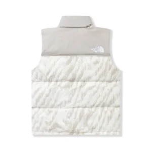 Replica The North Face 1996 Nuptse Zebra Vest White Reps - RepLuxe