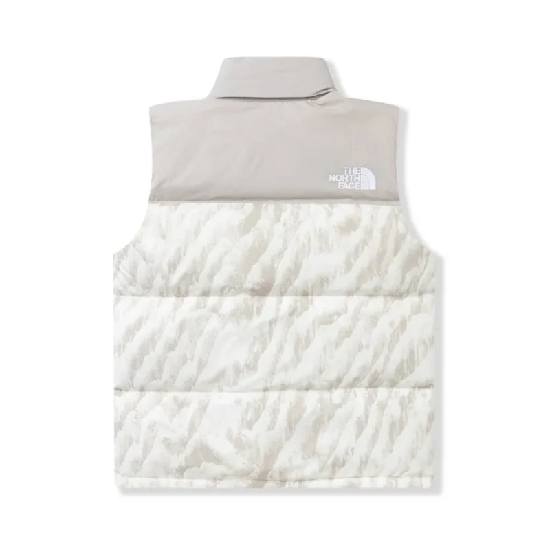 Replica The North Face 1996 Nuptse Zebra Vest White Reps - RepLuxe