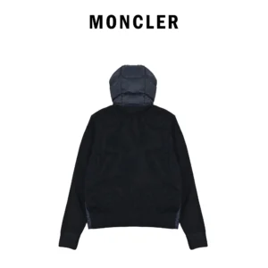 Replica Moncler Knit Hooded Down Jacket Black Reps - RepLuxe