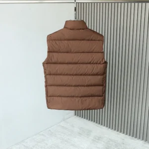 Replica Prada Re-Nylon Down Vest Cocoa Brown Reps - RepLuxe
