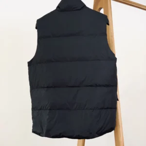 Replica Prada Down Vest Black Stand Collar Reps - RepLuxe