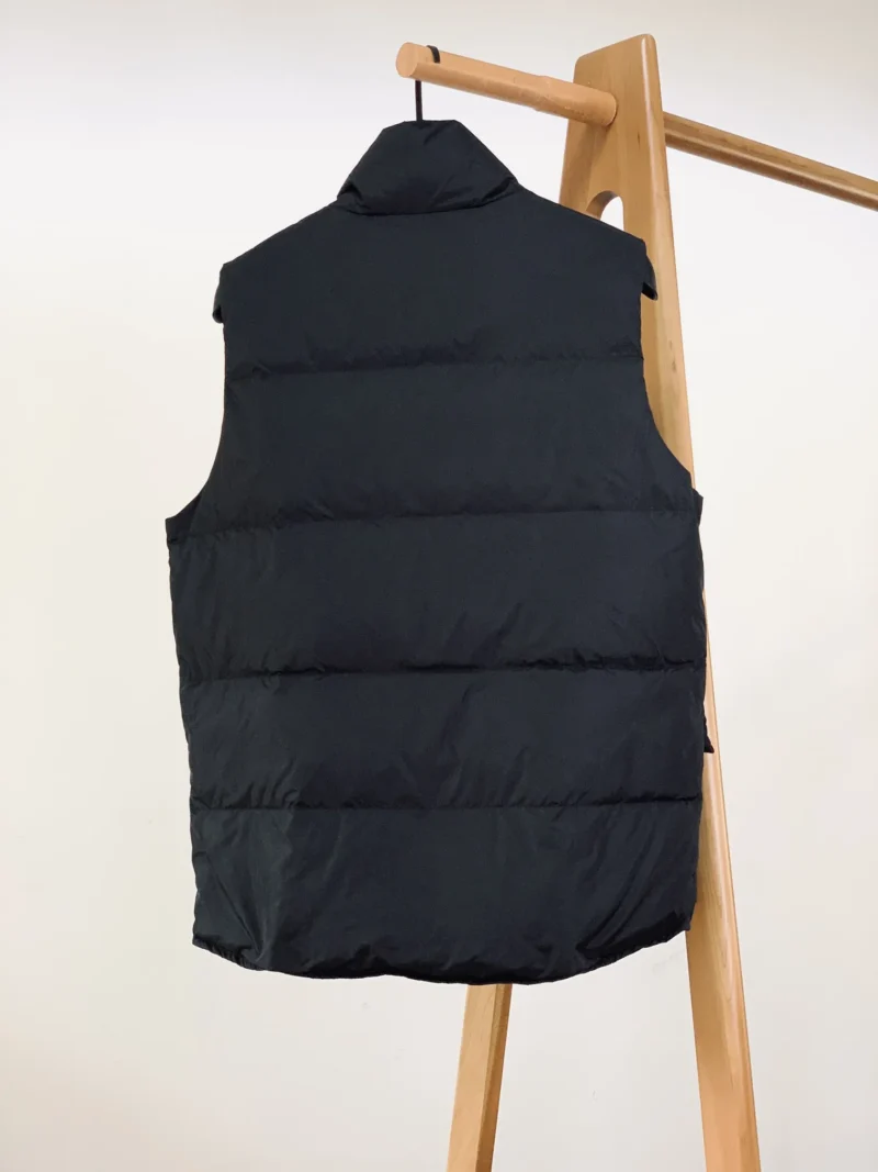 Replica Prada Down Vest Black Stand Collar Reps - RepLuxe
