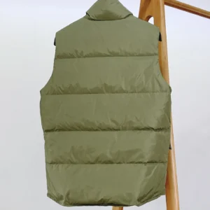Replica Prada Down Vest Olive Green Stand Collar Reps - RepLuxe