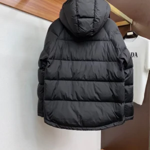 Replica Prada Fall Winter Down Jacket Black Hooded Reps - RepLuxe