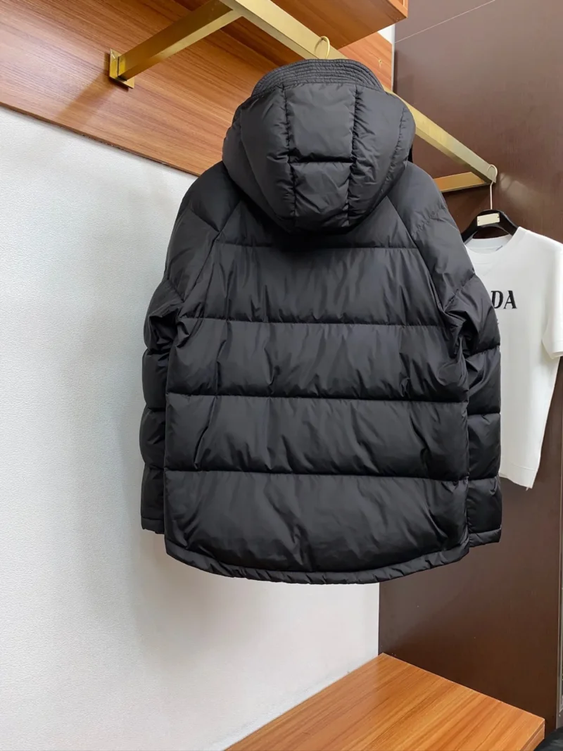 Replica Prada Fall Winter Down Jacket Black Hooded Reps - RepLuxe
