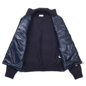 Replica Moncler M29 Knit Down Jacket Navy Blue Reps - RepLuxe
