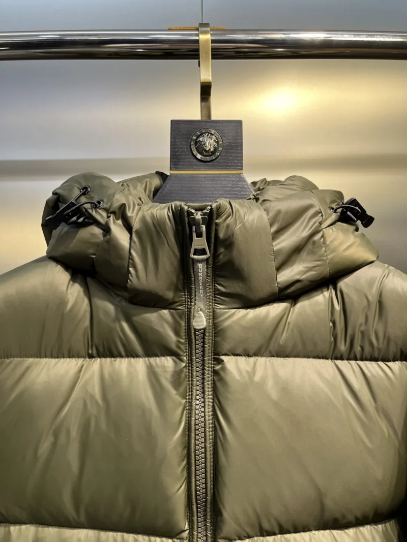 Replica Prada Down Jacket Olive Green Hooded Reps - RepLuxe